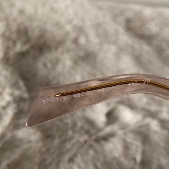 Prada Symbole sunglasses SPR 17W Pink frame Mahoghany lenses - Picture 11 of 13